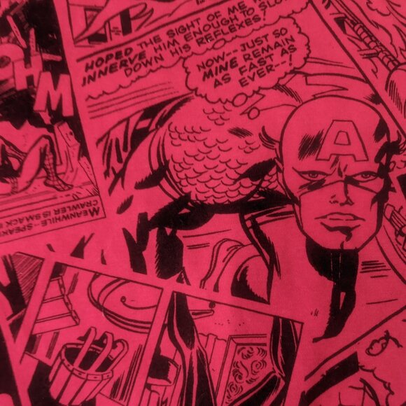 Marvel Comic Heroes Reversible Sweatshirt Red and Black *Size Youth XL/Adult S - Picture 12 of 16